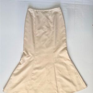 Chic Cream A-Line Women's Skirt